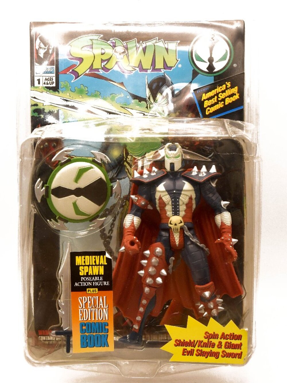 Spawn Medieval Poseable Action Figure Plus Special Edition Comic Book
